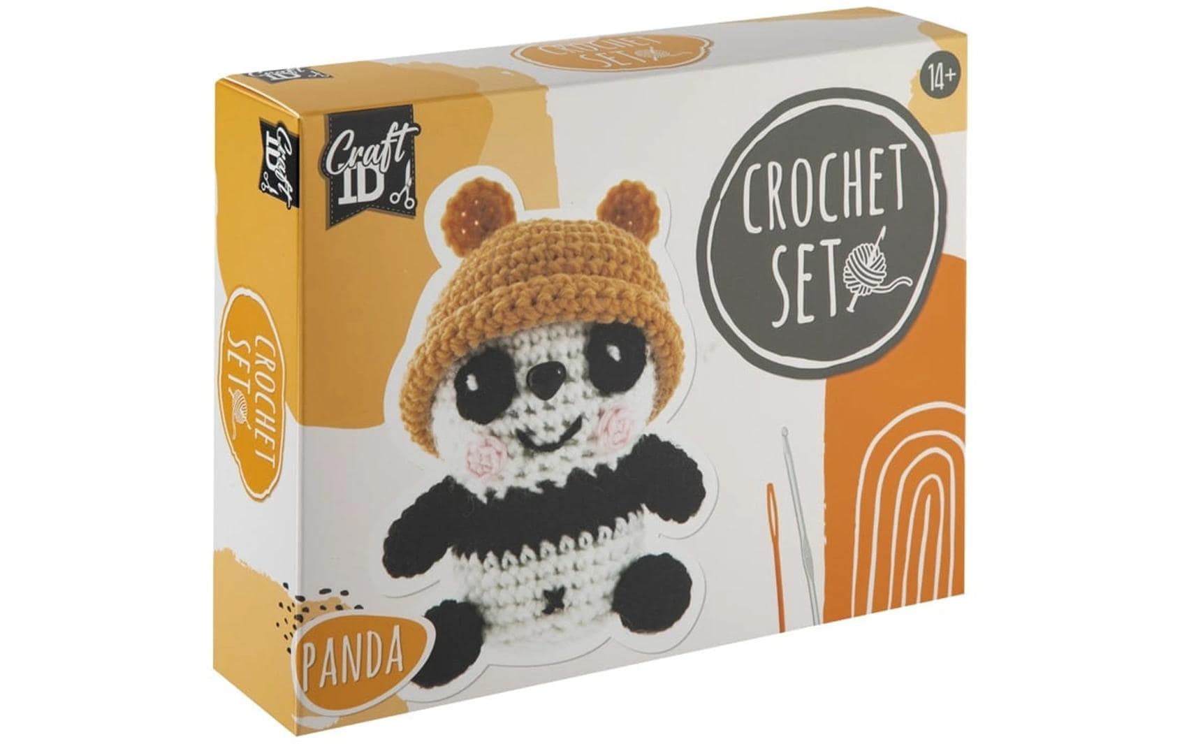 Basteln Häkelset Panda Mehrfarbig