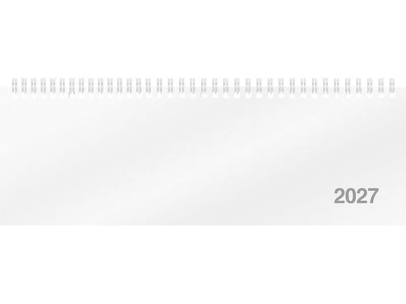 rido idé Pultkalender AC-Terminer 2027, Weiss 307 x 105 mm, 1 W/2 S