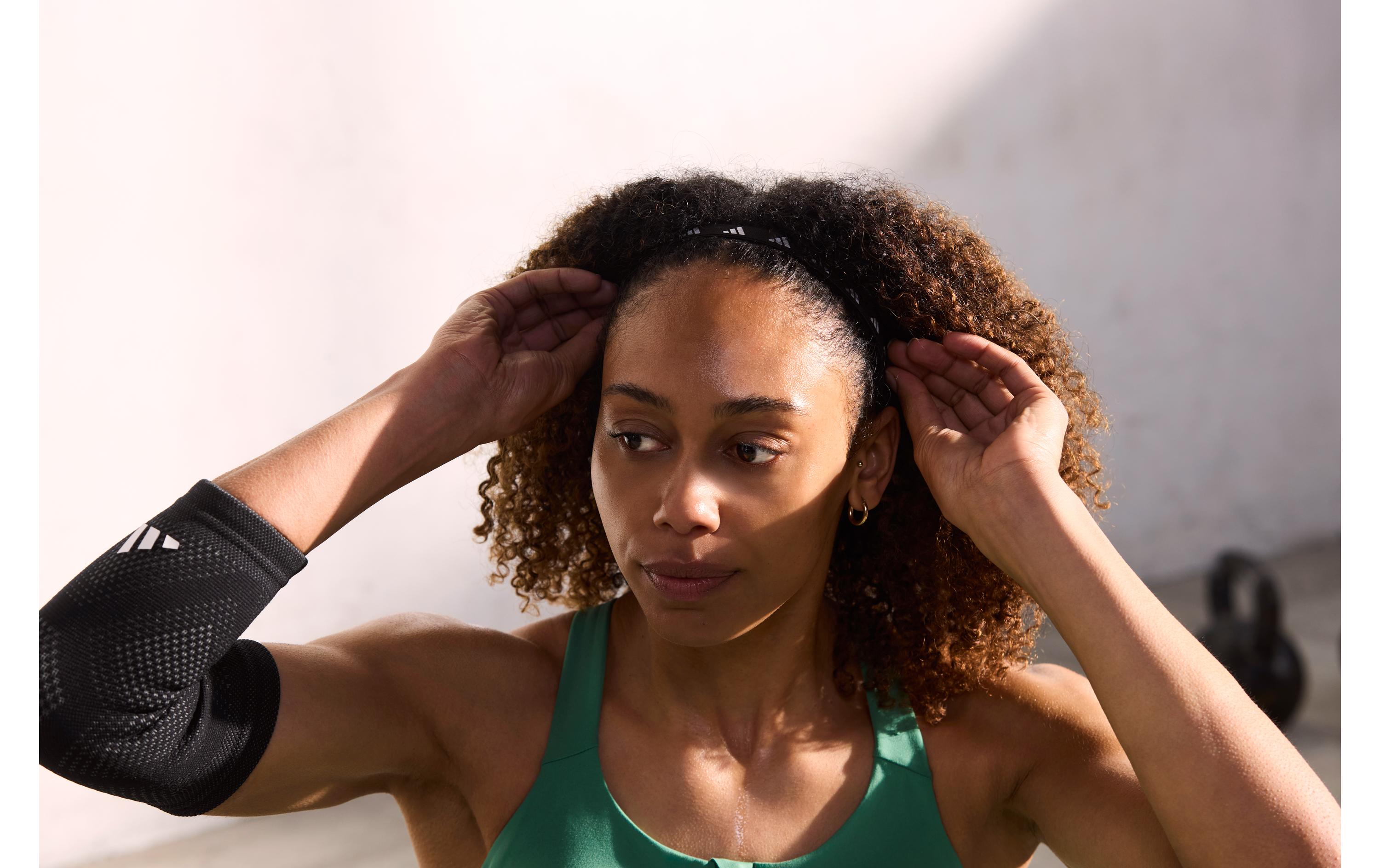 adidas Hairbands Lucid Lemon, Schwarz, Silber