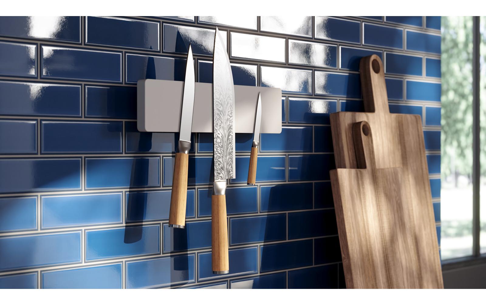 tesa Messerhalter Set Silber