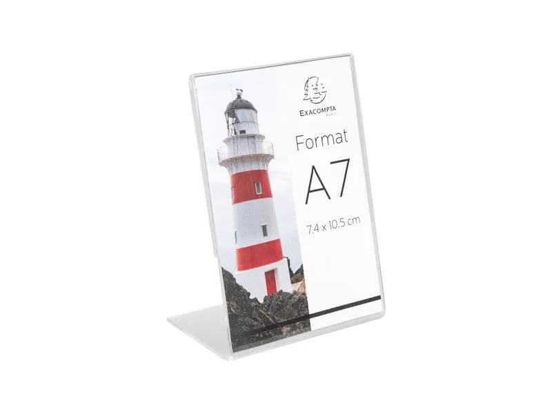 Exacompta Tischaufsteller A7, Hochformat, Exacryl – Kristall, 10 Stück Exacompta Tischaufsteller A7, Hochformat, Exacryl – Kristall, 10 Stück