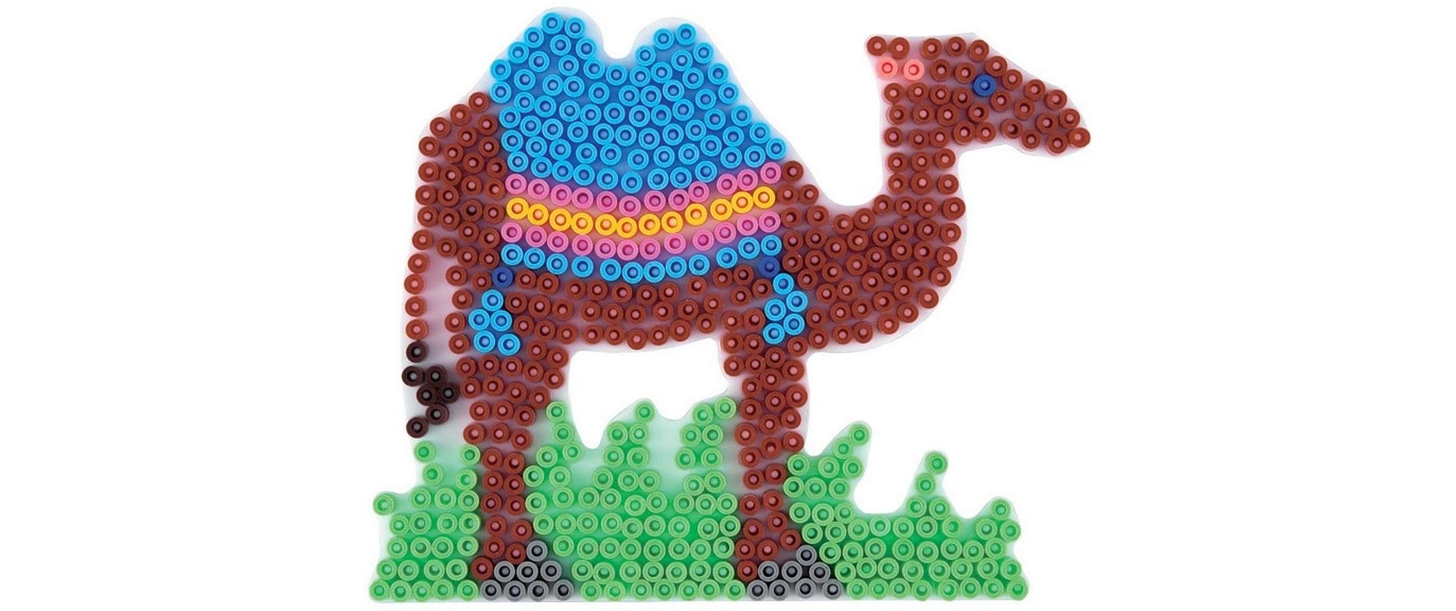 Hama Bügelperlen Platten Midi mit 4 Tier-Motiven Weiss