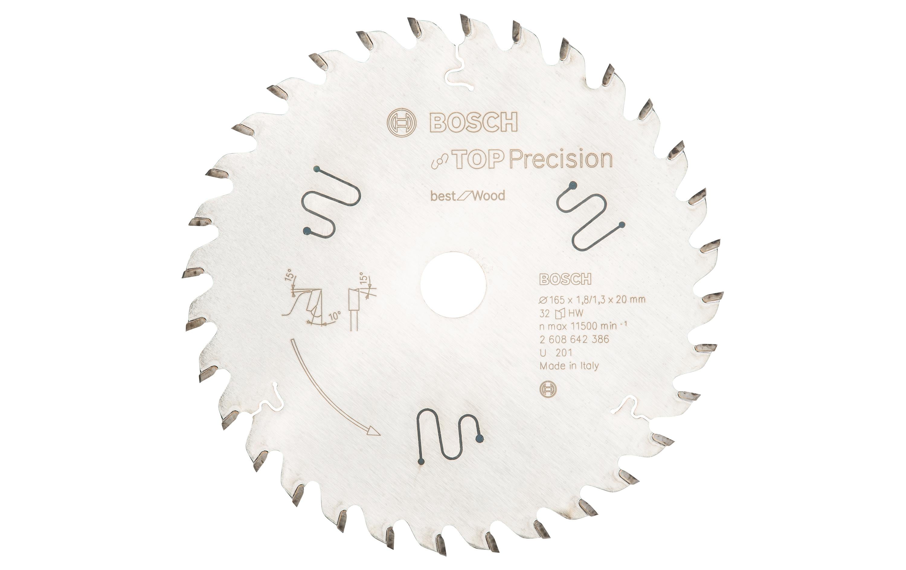 Bosch Professional Kreissägeblatt Best for Wood, 165 x 20 x 1.8 mm, Z 32