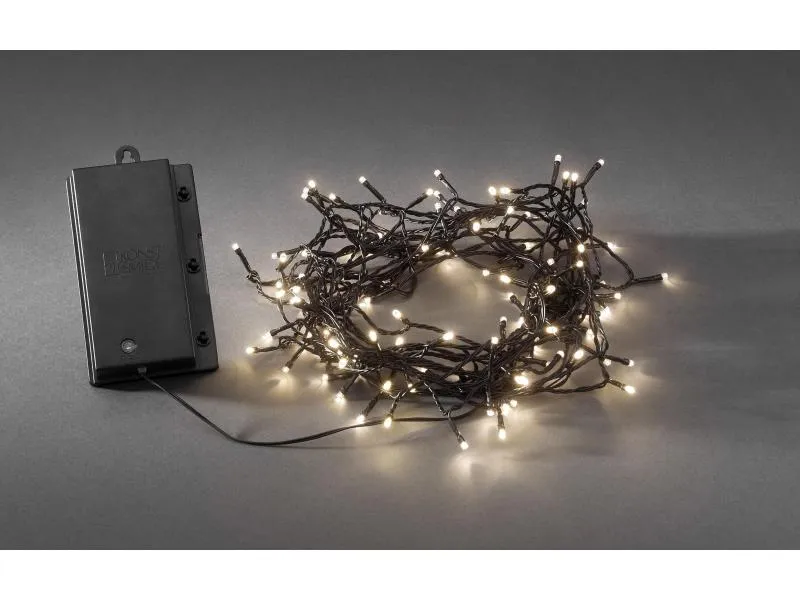 Konstsmide LED-Lichterkette 11.9 m Schwarz, Dämmerungssensor, Outdoor Konstsmide LED-Lichterkette 11.9 m Schwarz, Dämmerungssensor, Outdoor