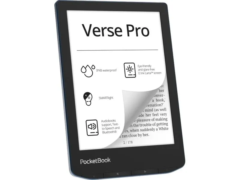 PocketBook E-Book Reader Verse Pro Azure Blue