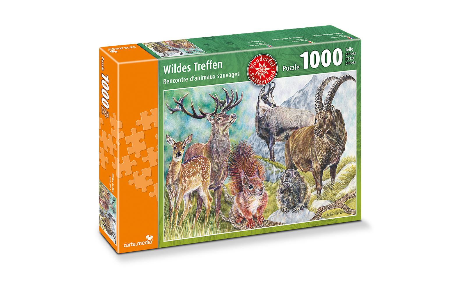 Carta.Media Puzzle Wildes Treffen 1000 Teile