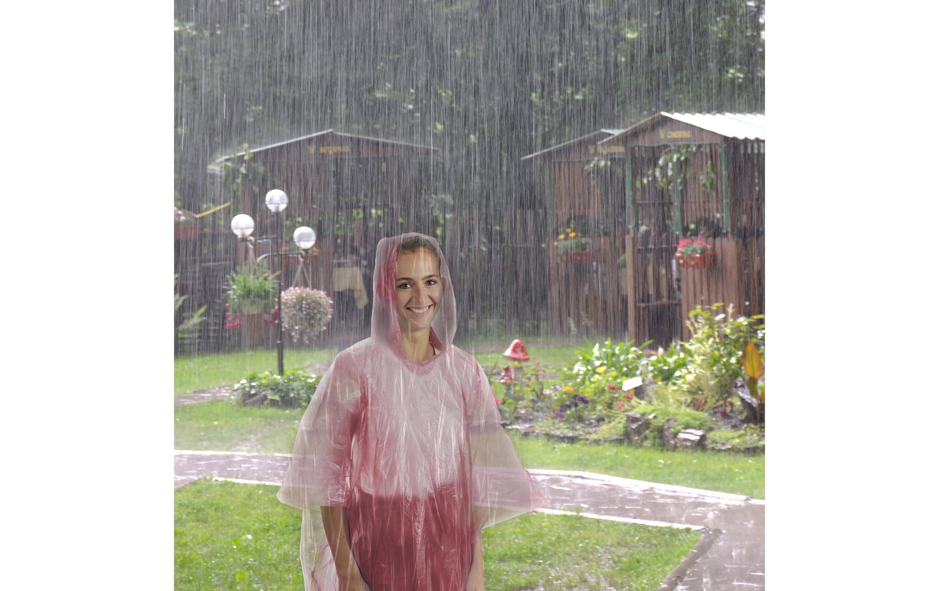 relaxdays Regenponcho 20 Stück, Gelb