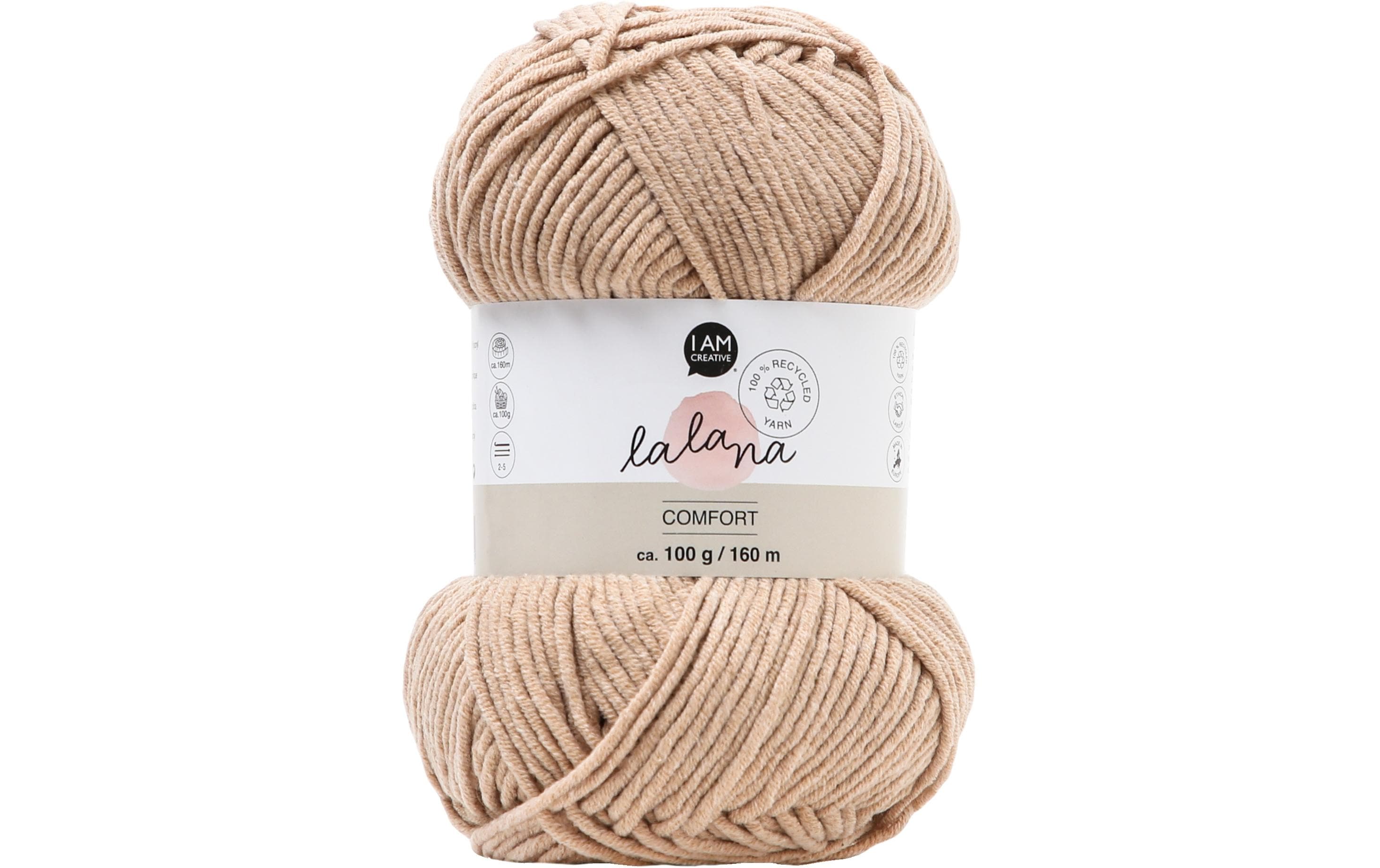 lalana Wolle Comfort 100 g, Beige