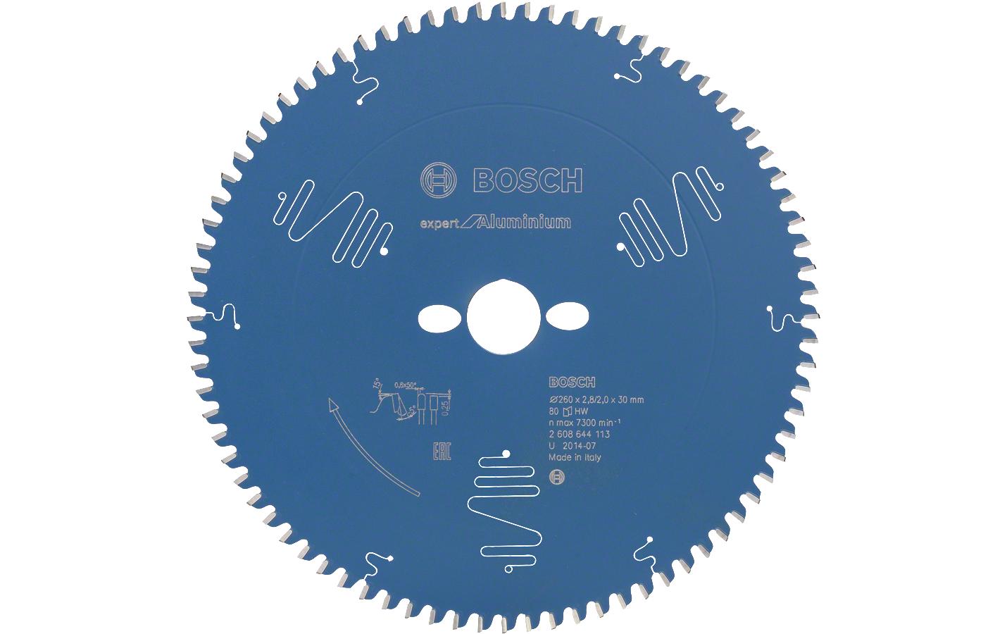 Bosch Professional Kreissägeblatt Expert for Aluminium Ø 260