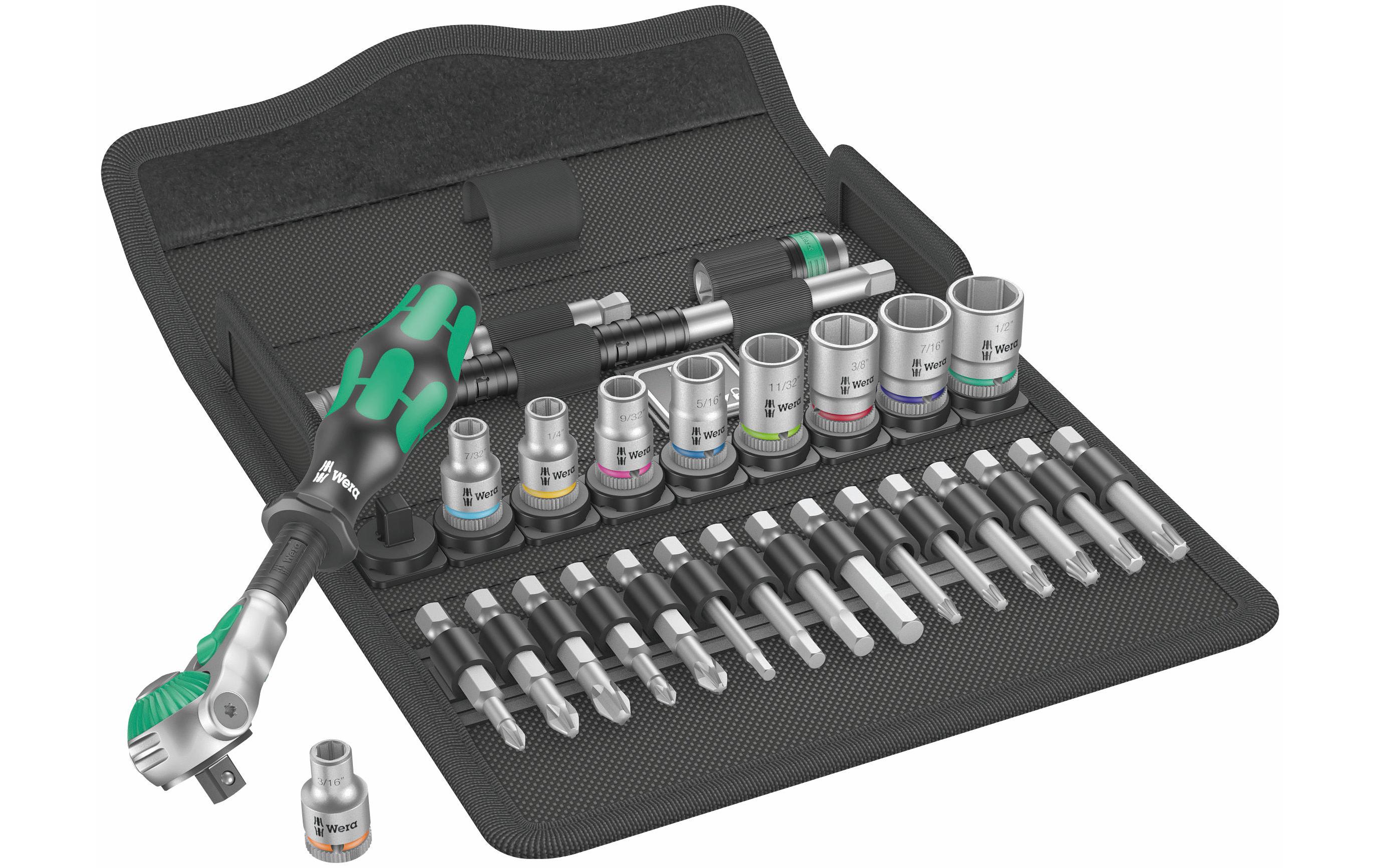 Wera Ratschen-Set 8100 SA 9 Zyklop Speed 1/4 28-teilig