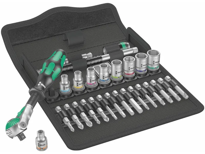 Wera Ratschen-Set 8100 SA 9 Zyklop Speed 1/4 28-teilig