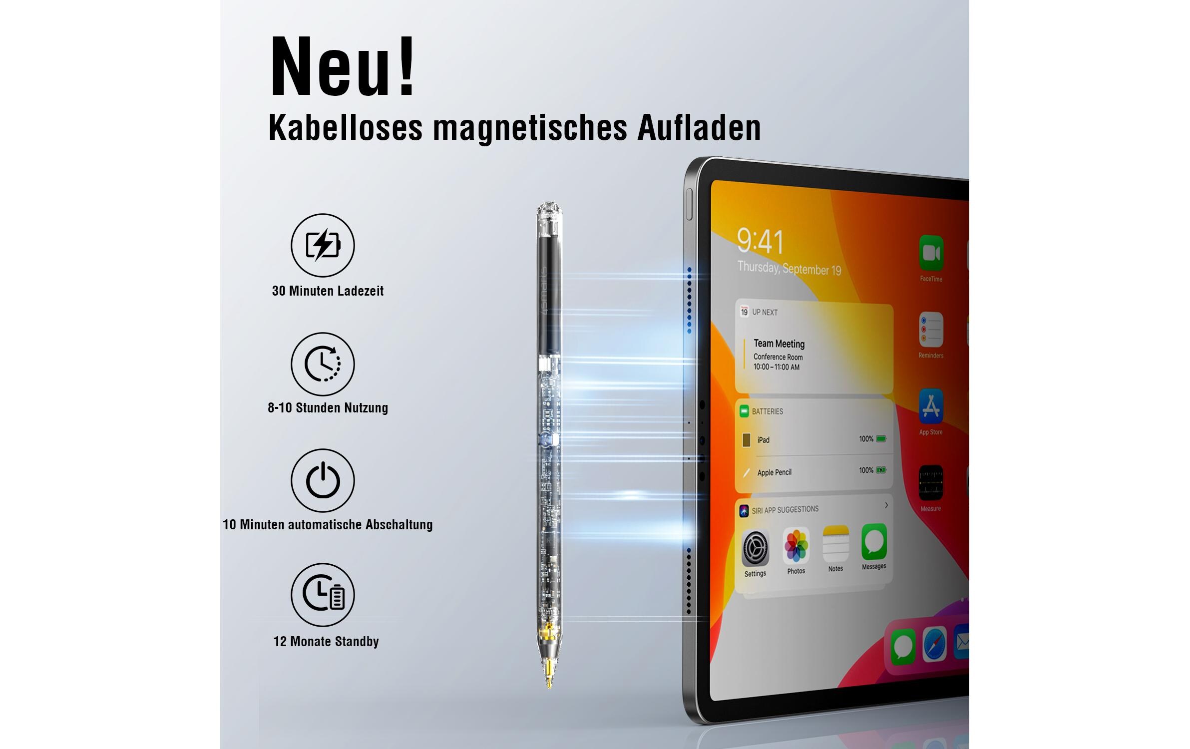 4smarts Eingabestift Pencil Pro Transparent