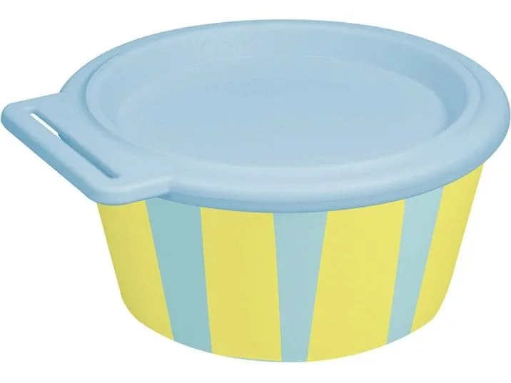 Koziol Schale Nora Box Stripes 11 cm, 1 Stück, Sweet Blue