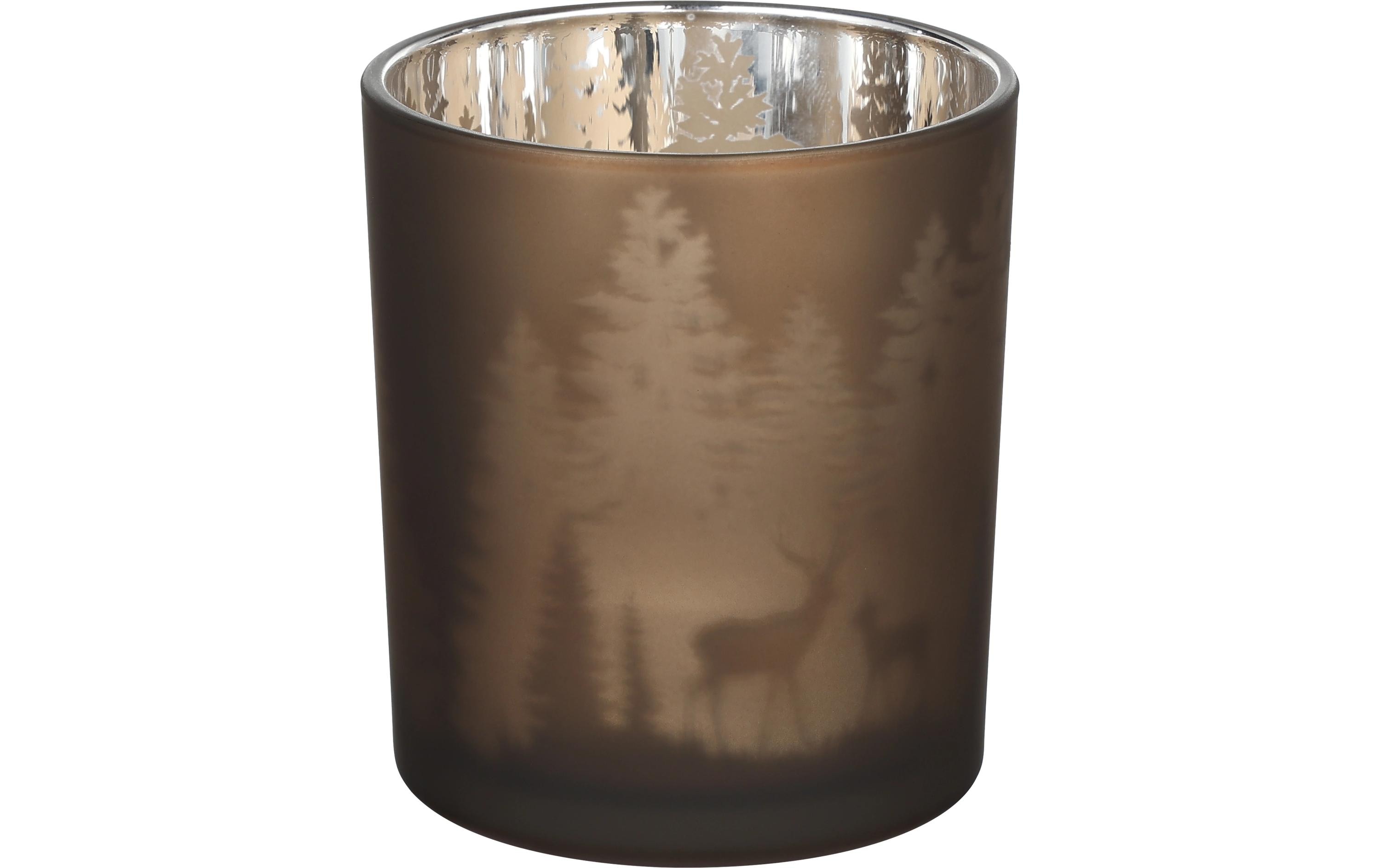 EGLO Winterlandschaft Lukut 10 cm Dunkelbraun, Glas