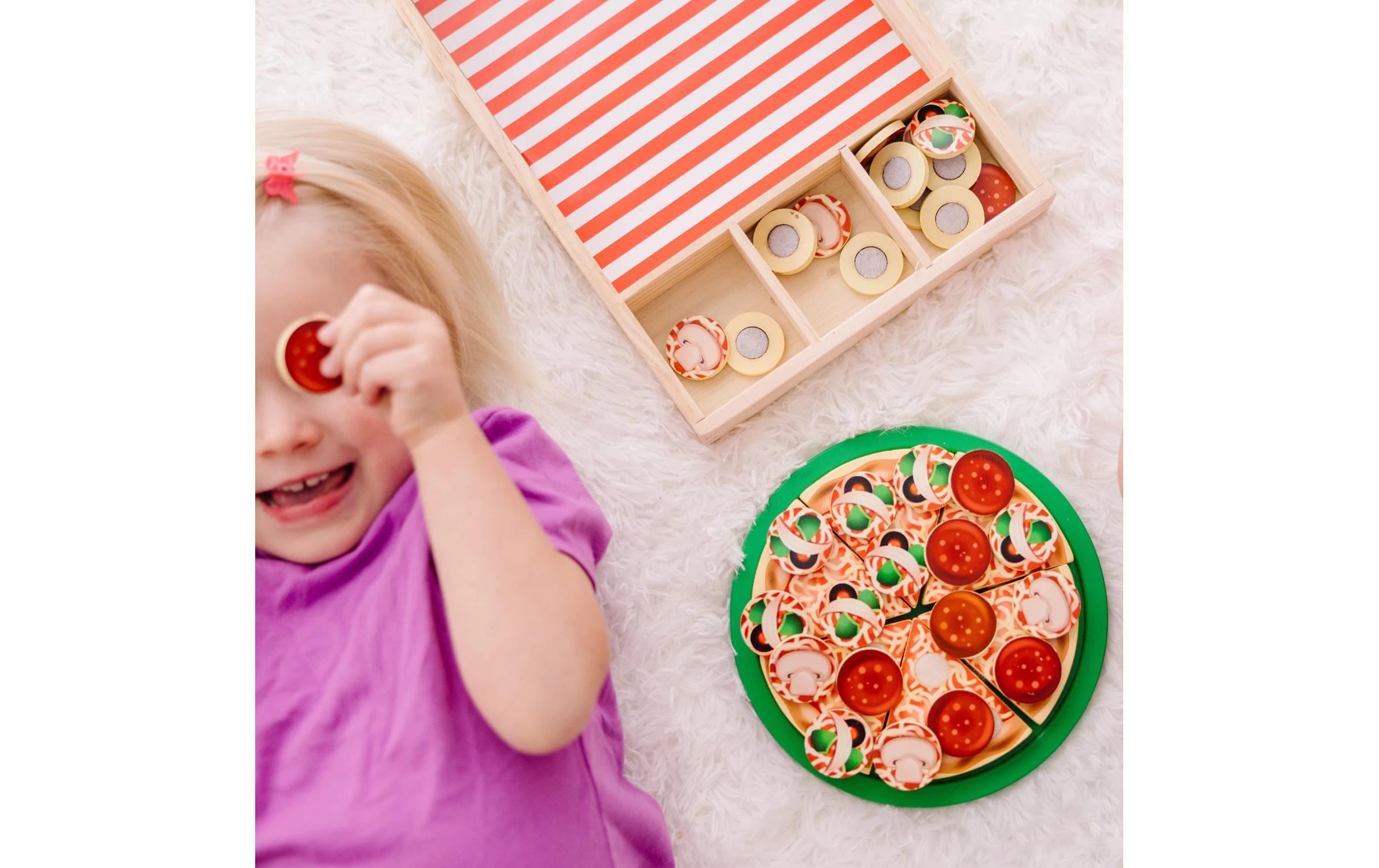 Spinmaster Melissa und Doug Pizza Party Holzspielset