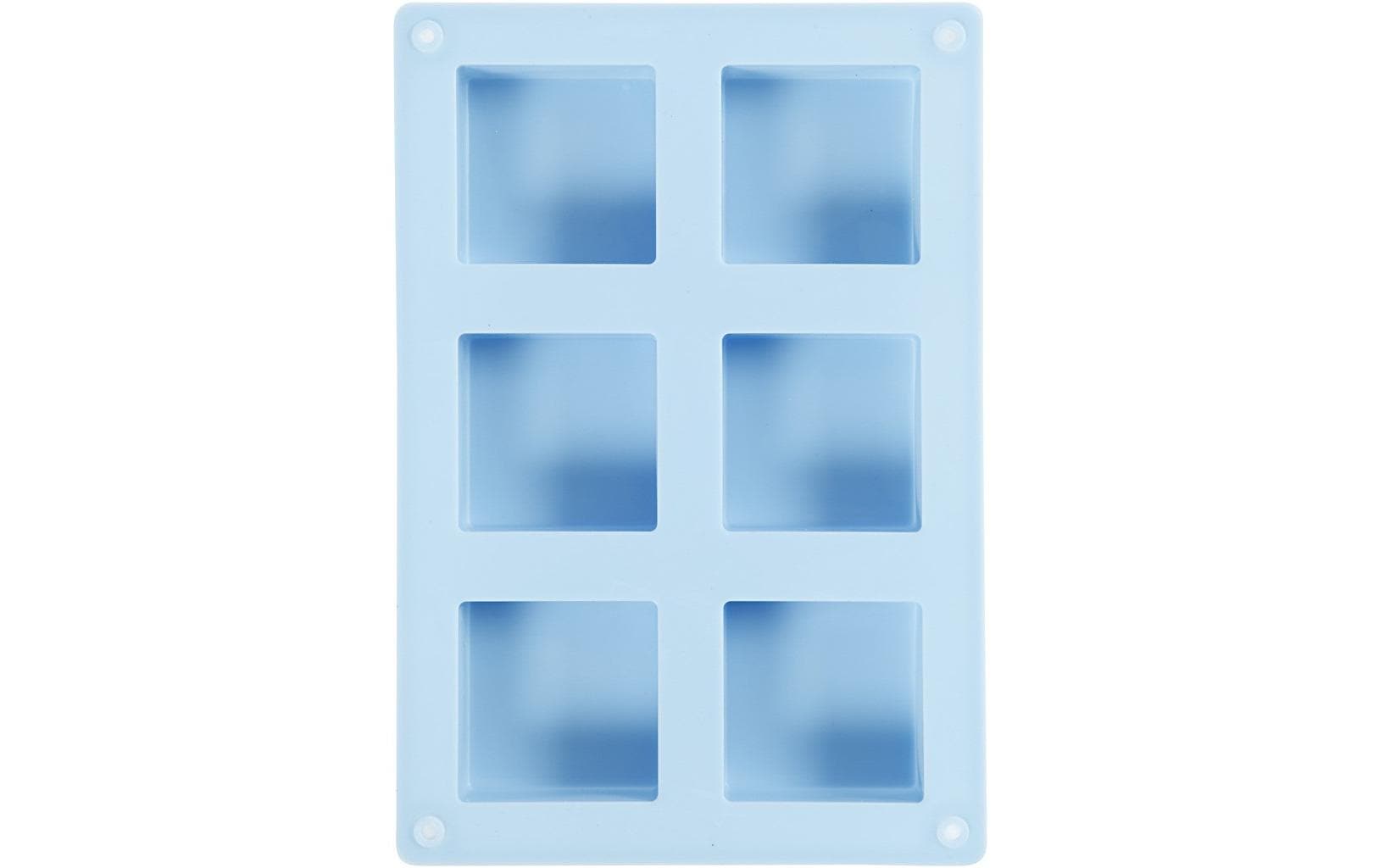 Creativ Company Giessform Quadrat 5 x 5 x 2.5 cm, Silikon