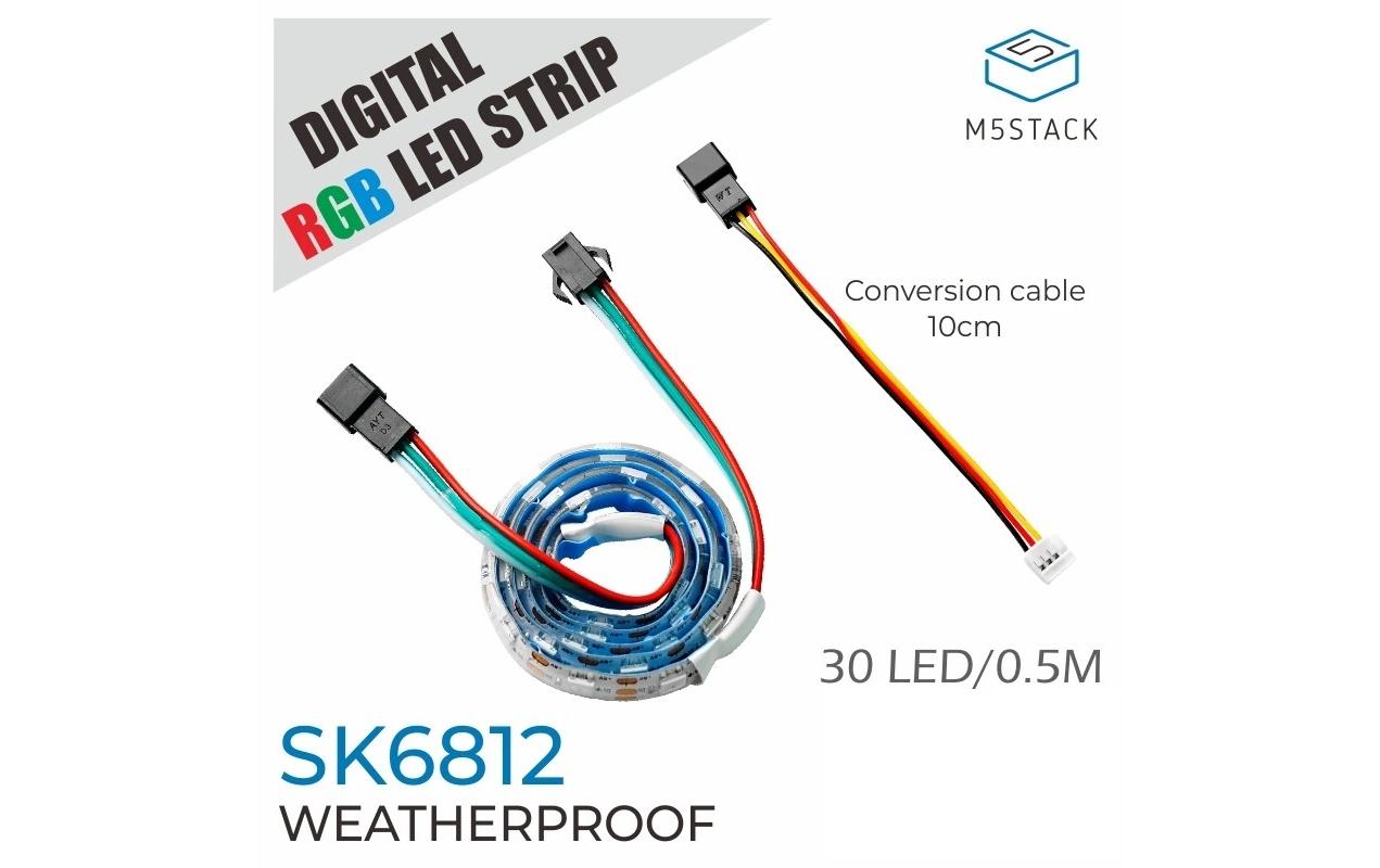 M5Stack LED Stripe Digitale RGB LED Streife SK6812 0.5 m