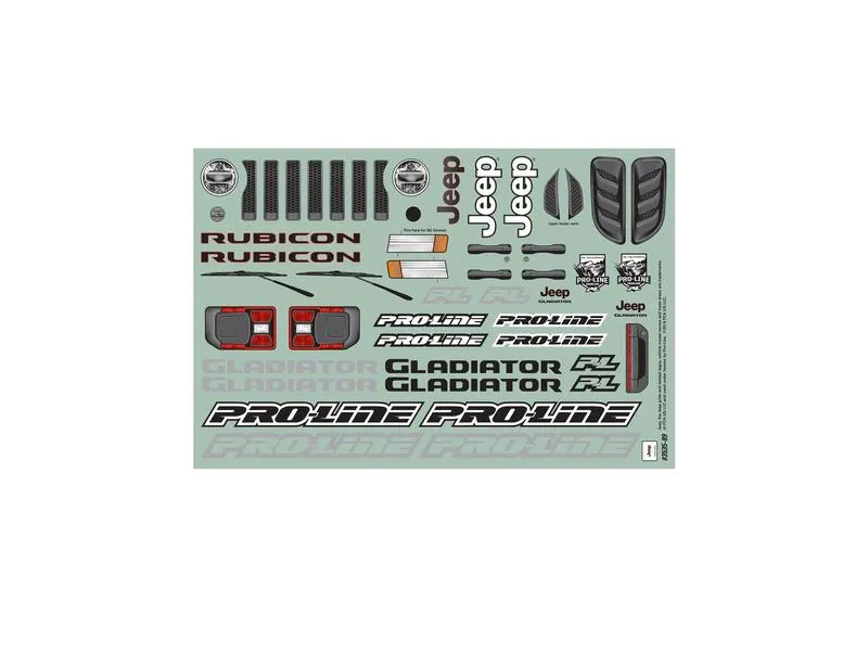Proline Karosserie Jeep Gladiator 2020 unlackiert, 1:10 Proline Karosserie Jeep Gladiator 2020 unlackiert, 1:10