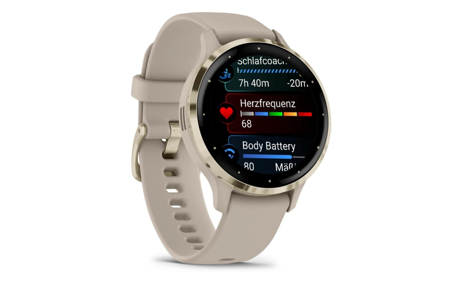 GARMIN Sportuhr Venu 3S French Gray / Softgold