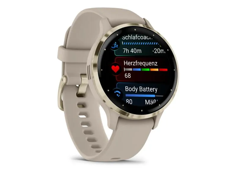 GARMIN Sportuhr Venu 3S French Gray / Softgold GARMIN Sportuhr Venu 3S French Gray / Softgold