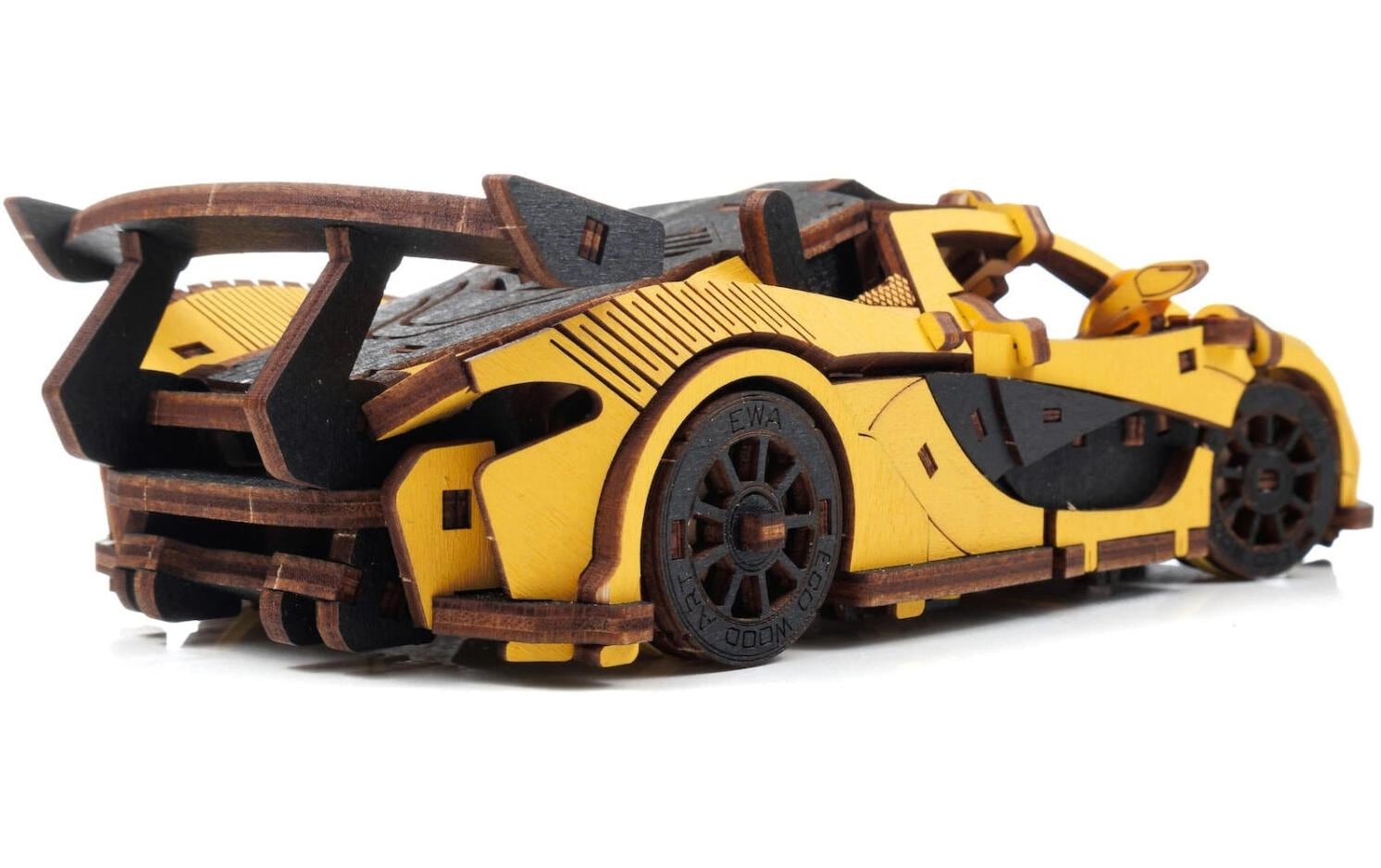 Eco-Wood-Art Bausatz Rennwagen Gelb