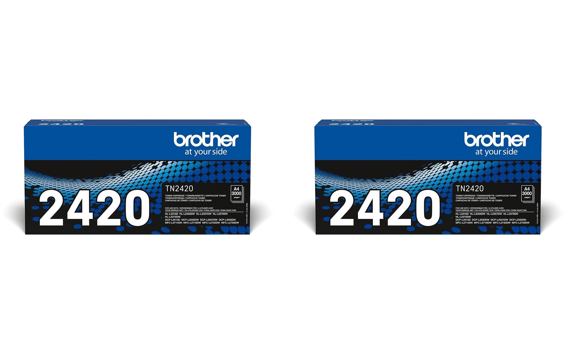 Brother Toner TN-2420 TWIN PACK Schwarz Brother Toner TN-2420 TWIN PACK Schwarz