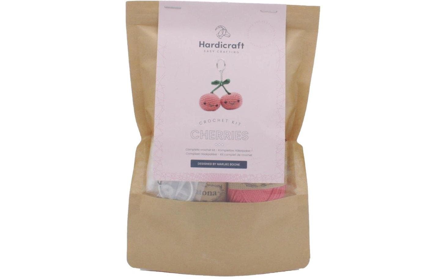 Hardicraft Strickset Schlüsselanhänger Kirschen 8 cm Hardicraft Strickset Schlüsselanhänger Kirschen 8 cm