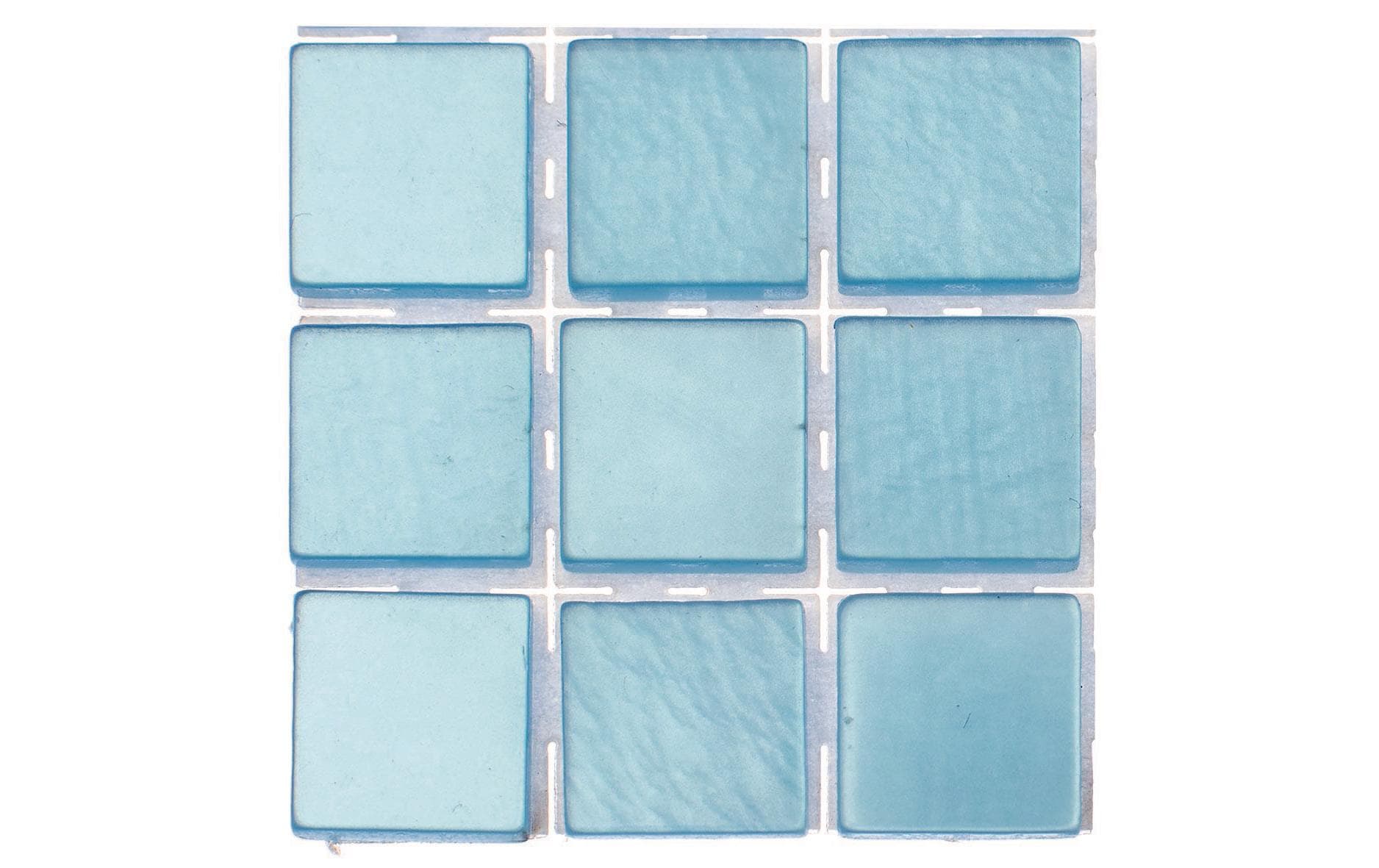 Glorex Selbstklebendes Mosaik Poly-Mosaic 10 mm Hellblau