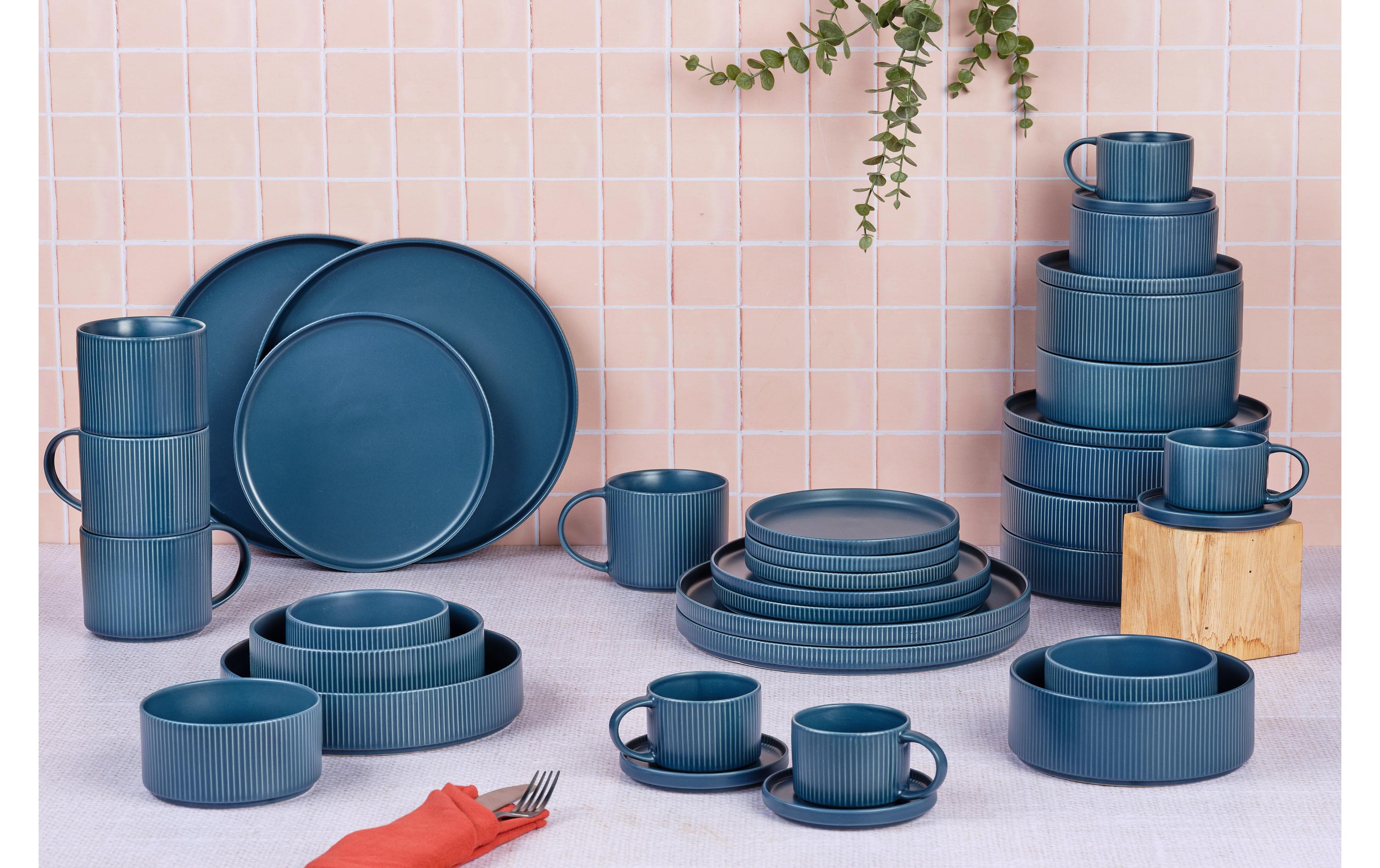 Björn Speise-Service Scandi, 36-teilig, Marineblau