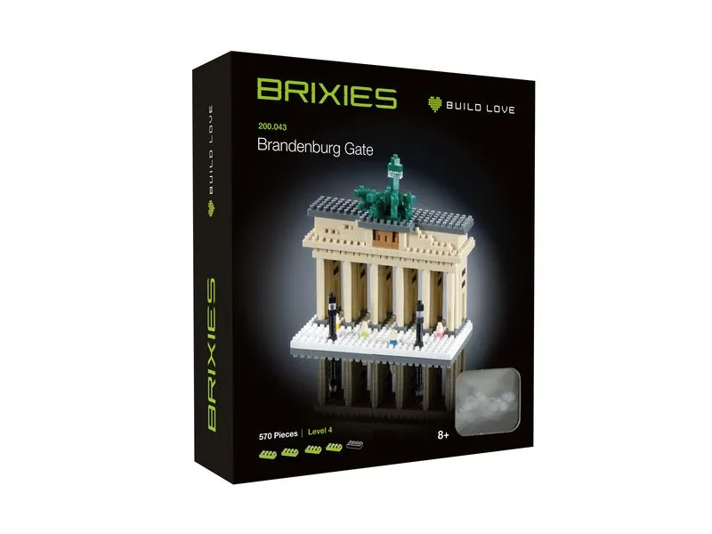BRIXIES Bausteinmodell Brandenburger Tor aus 570 Bausteinen