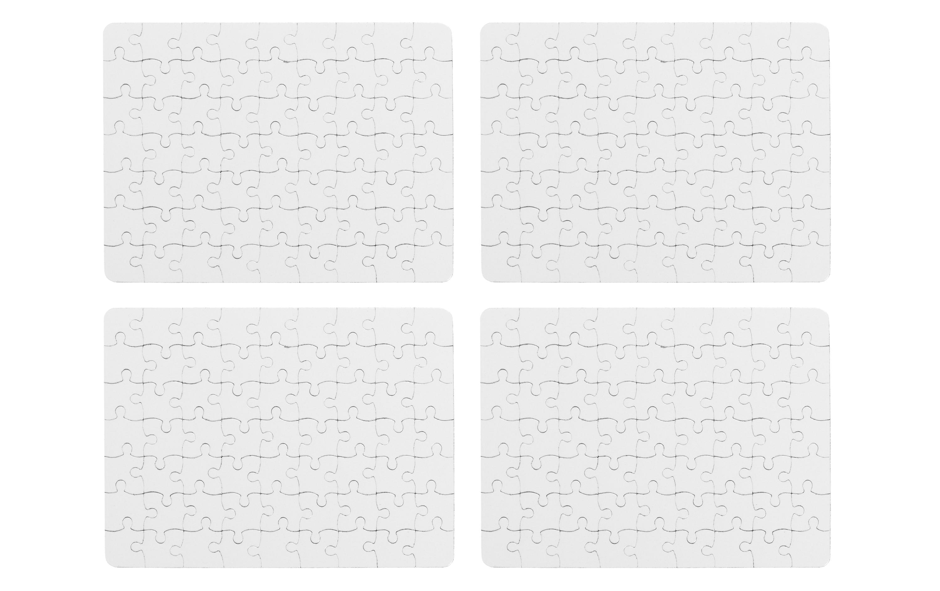 FTM Papp-Puzzle zum Bemalen, A4, 4 Stück