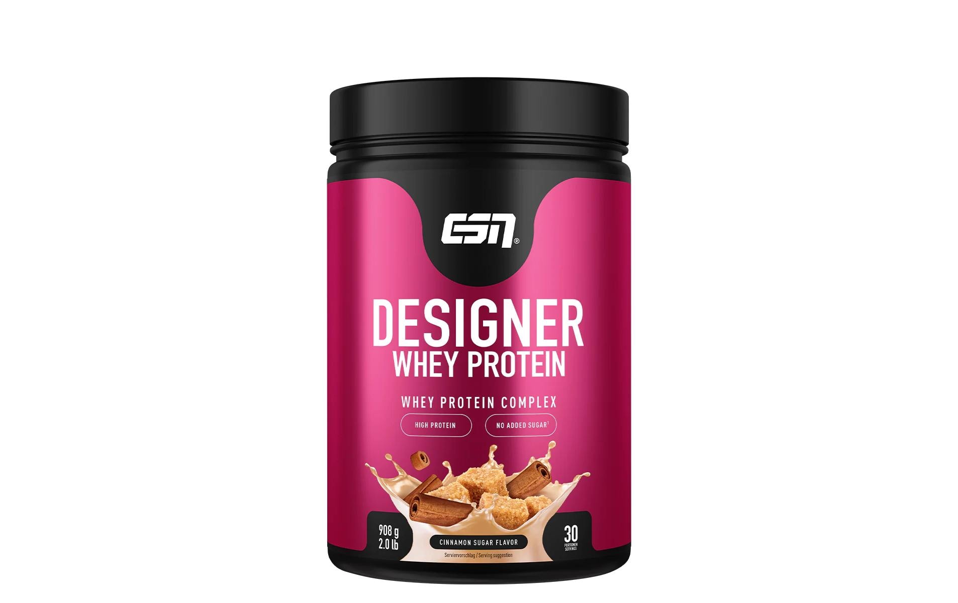 ESN Pulver Designer Whey Protein Zimt 908 g, Dose