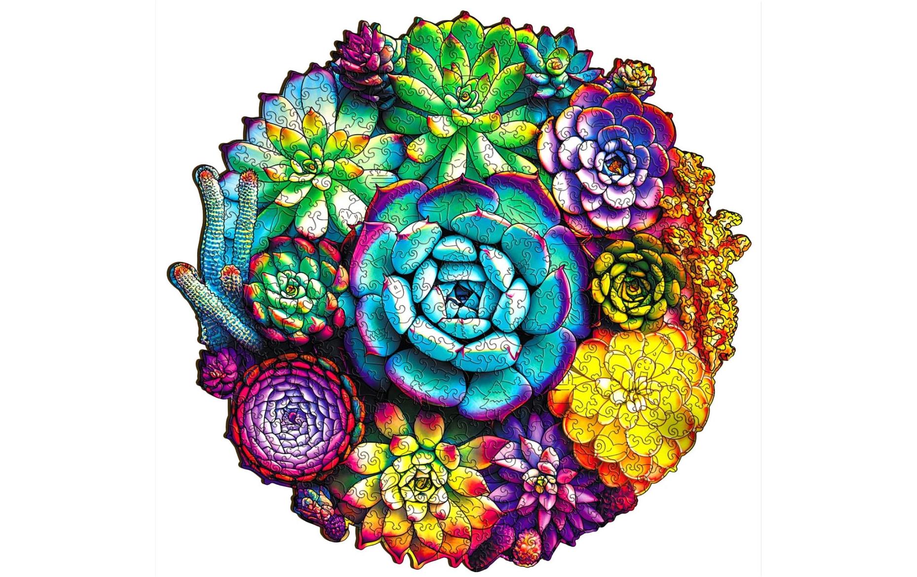 Escape Welt Holz-Puzzle Sukkulenten