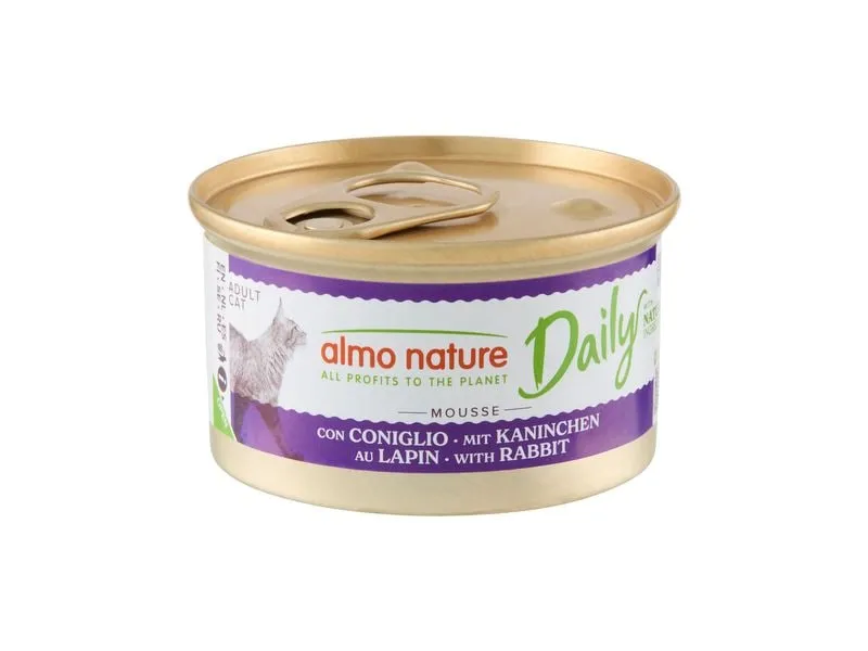 Almo Nature Nassfutter Daily Mousse mit Kaninchen 85g Almo Nature Nassfutter Daily Mousse mit Kaninchen 85g