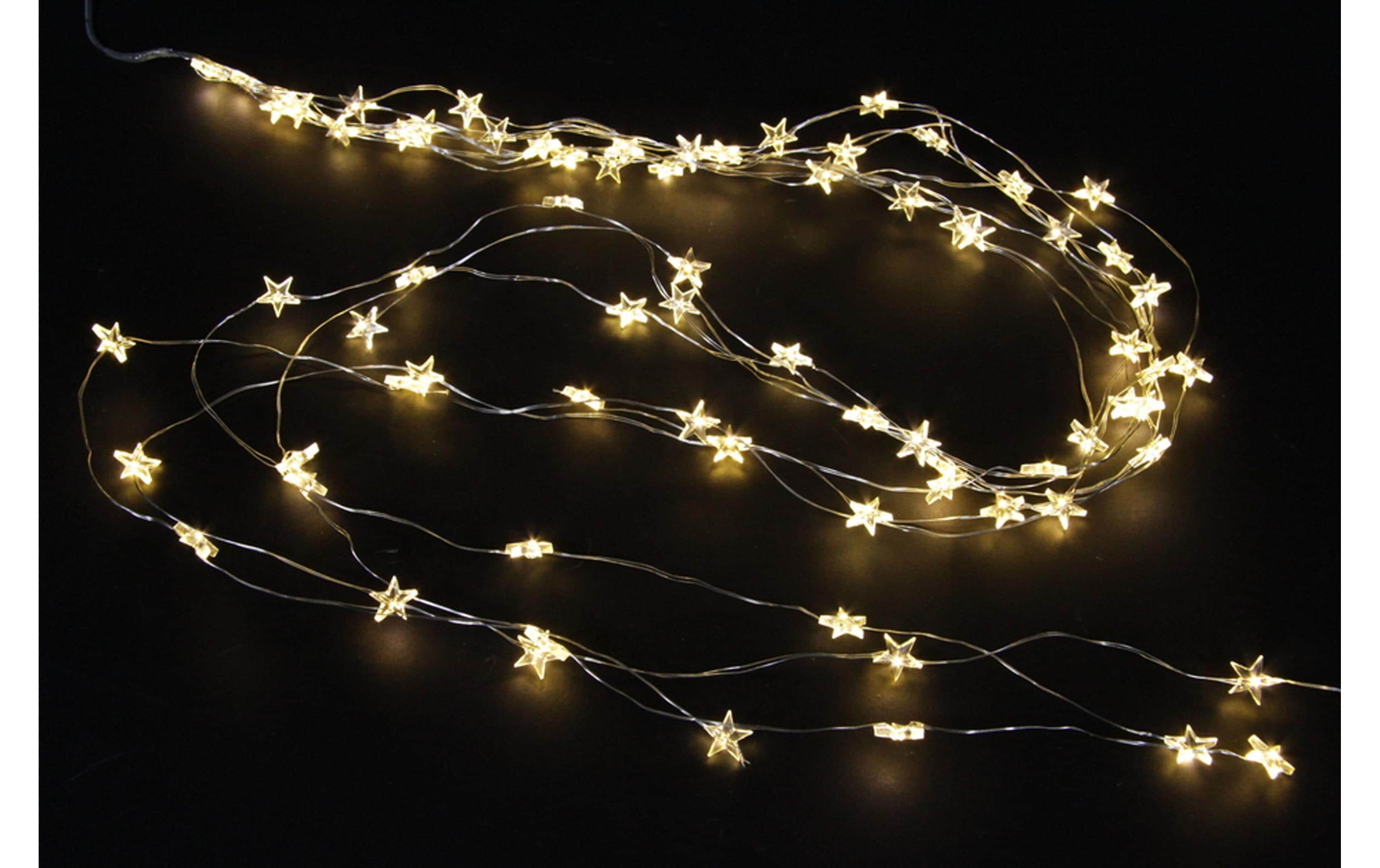 Dameco LED Lichterkette Micro Sternen 80 Lampen, 1.3 m