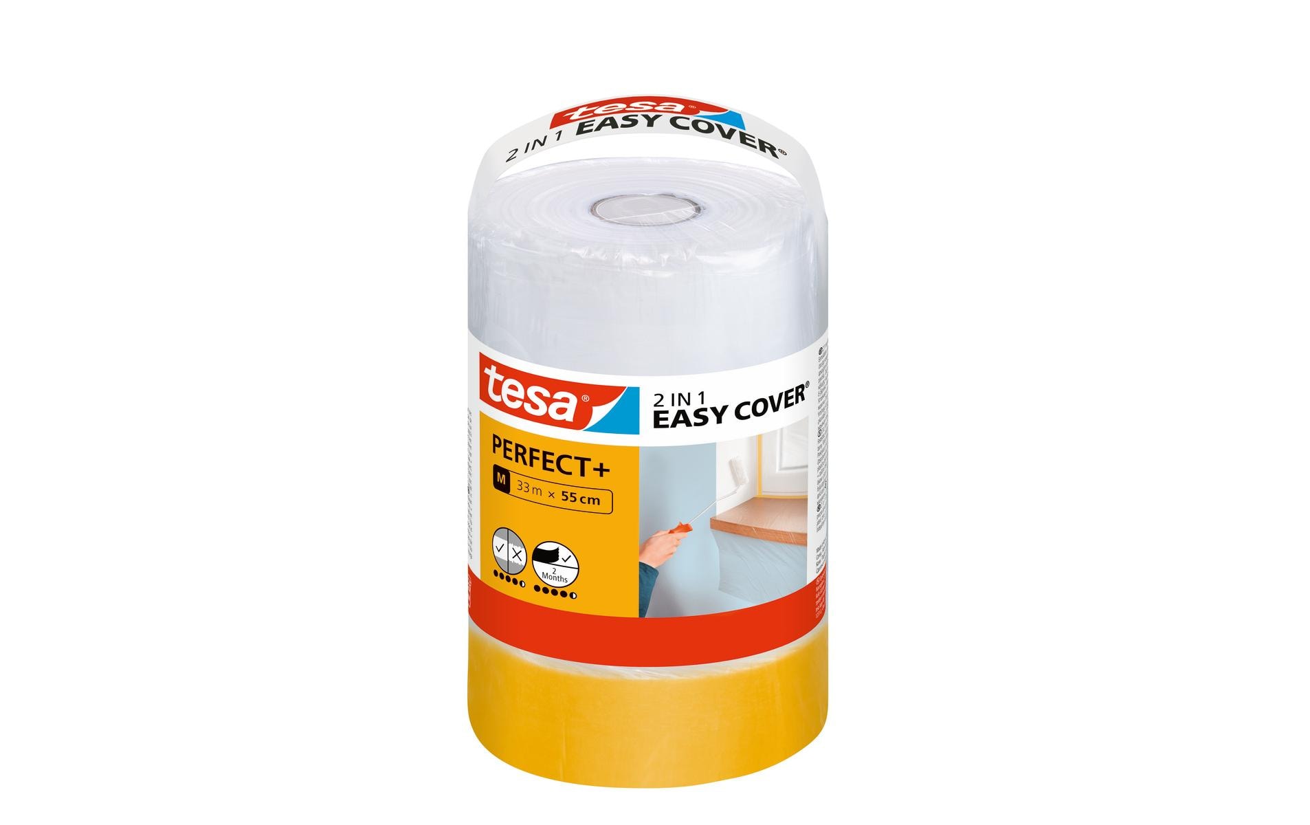 tesa Abdeckfolie Easy Cover Perfect+ Refill M, 33 m x 550 mm