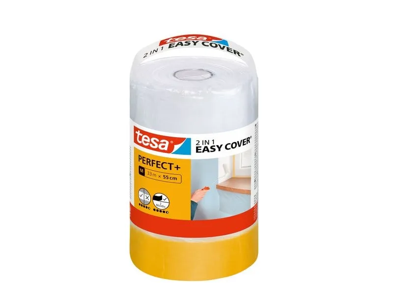 tesa Abdeckfolie Easy Cover Perfect+ Refill M, 33 m x 550 mm tesa Abdeckfolie Easy Cover Perfect+ Refill M, 33 m x 550 mm