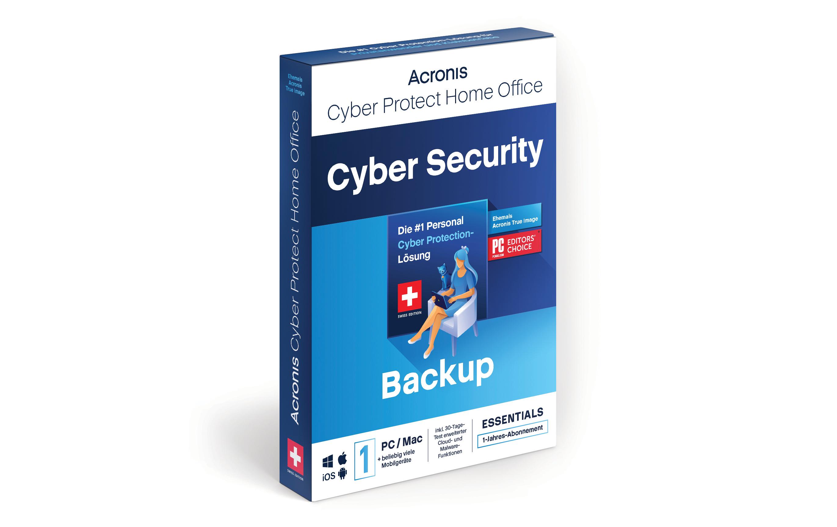 Acronis Cyber Protect Home Office Backup Edition Box, ABO, 1 PC, 1y Acronis Cyber Protect Home Office Backup Edition Box, ABO, 1 PC, 1y