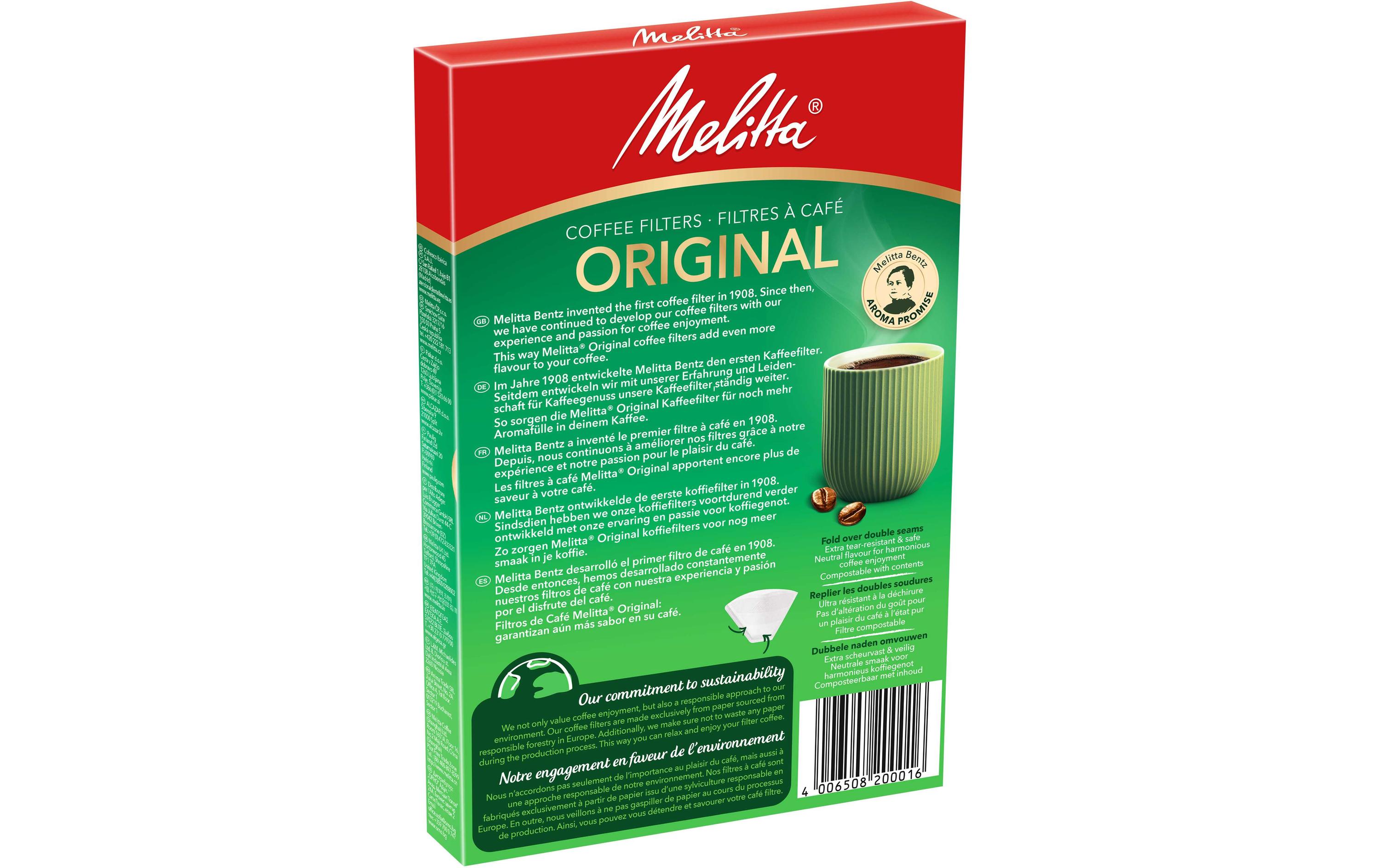 Melitta Filtertüte Original 1 x 4, 40 Stück