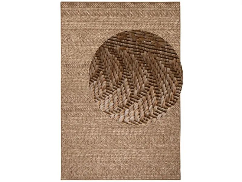 Hanse Home Granado In- & Outdoor Teppich 120 x 170 cm, Braun/Beige