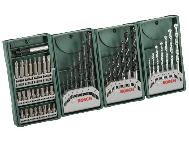 Bosch Bohrer- und Bit-Set Mini-X-Line, Multipack 3+1 Bosch Bohrer- und Bit-Set Mini-X-Line, Multipack 3+1