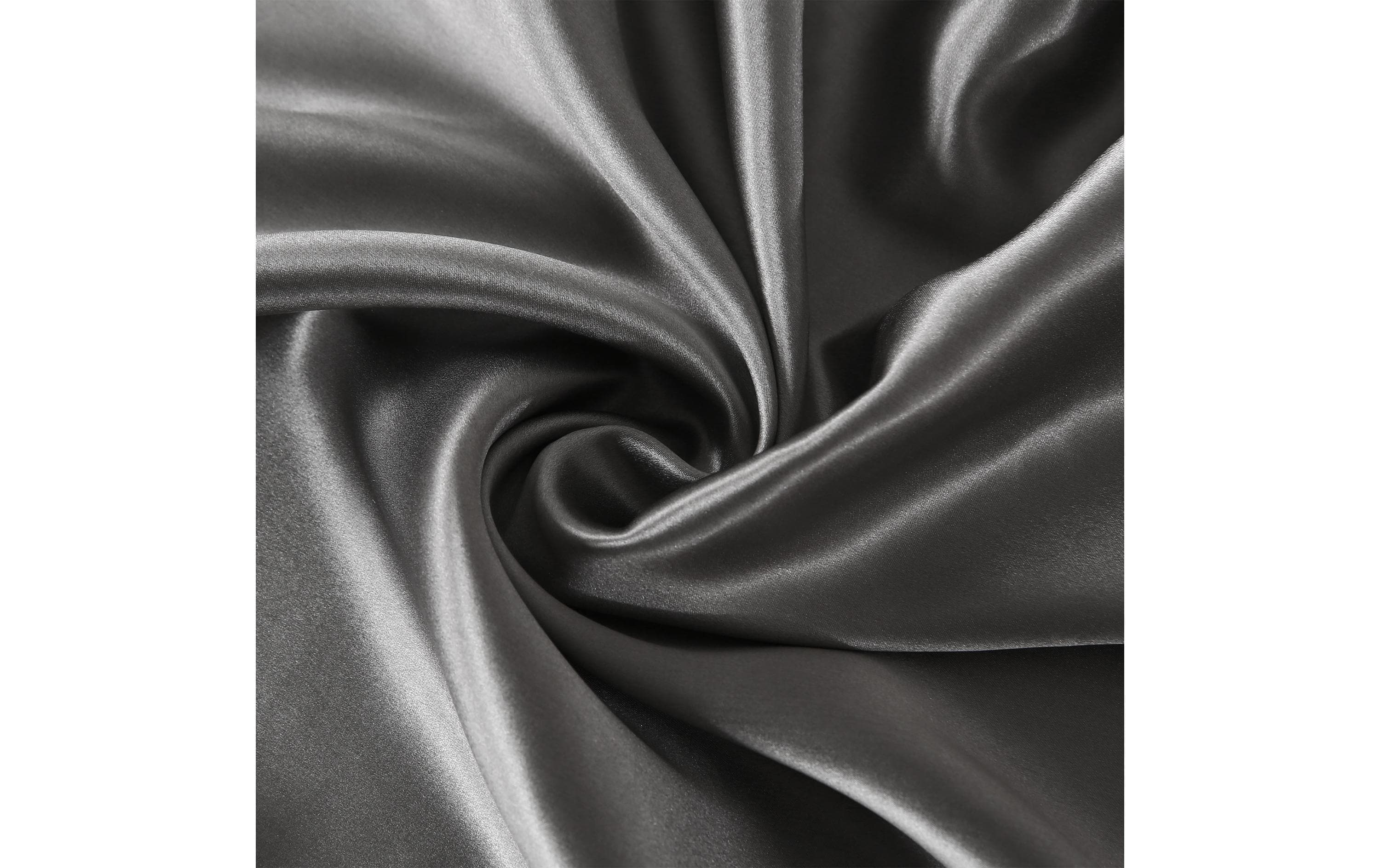 Ailoria Beauty Sleep Kopfkissenbezug Seide 65 x 65 cm Anthrazit