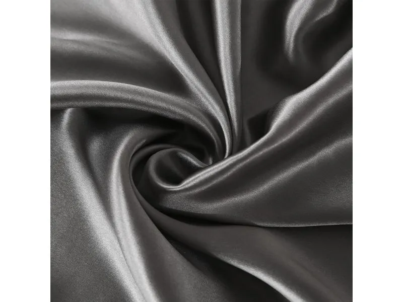 Ailoria Beauty Sleep Kopfkissenbezug Seide 65 x 65 cm Anthrazit