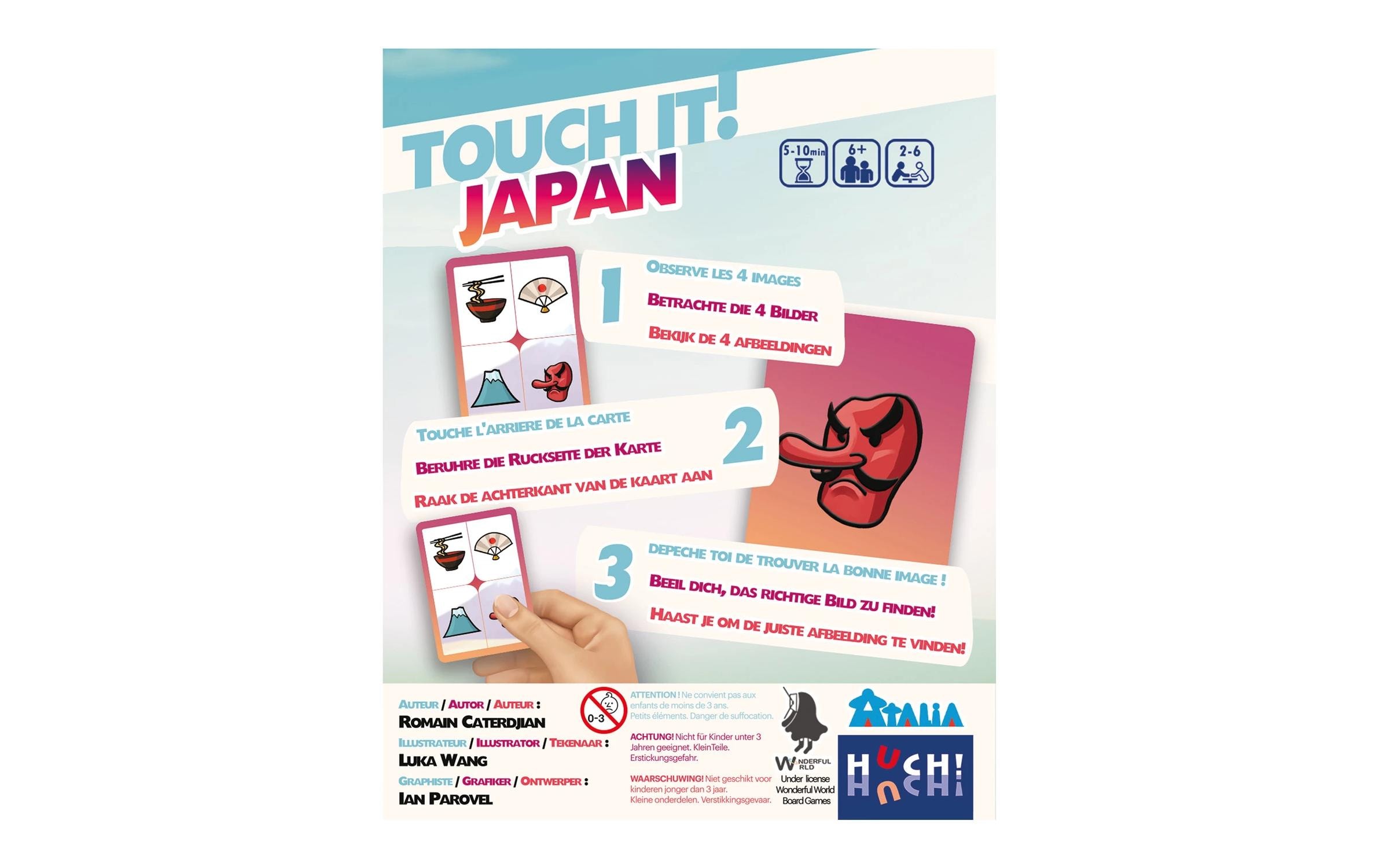 HUCH! Kartenspiel TOUCH IT Japan DE/FR