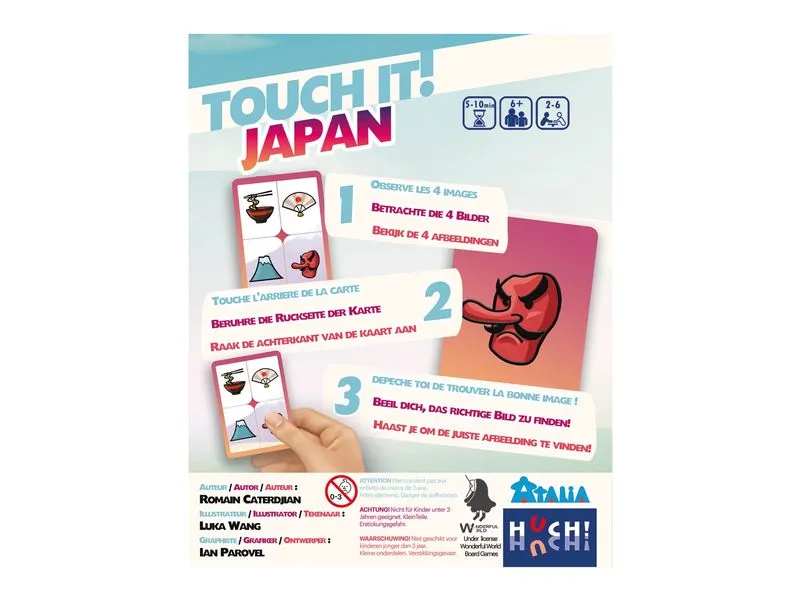 HUCH! Kartenspiel TOUCH IT Japan DE/FR HUCH! Kartenspiel TOUCH IT Japan DE/FR