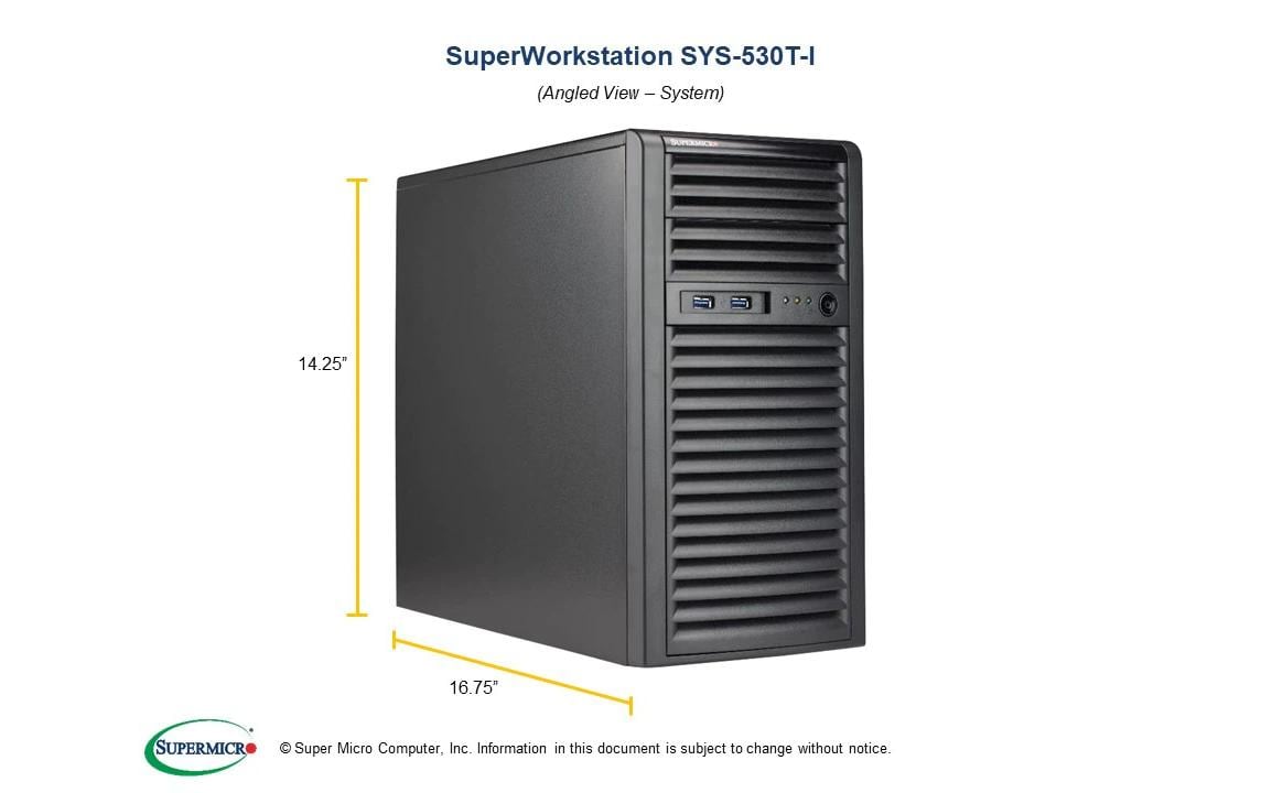 Supermicro Barebone UP Workstation SYS-530T-I Supermicro Barebone UP Workstation SYS-530T-I