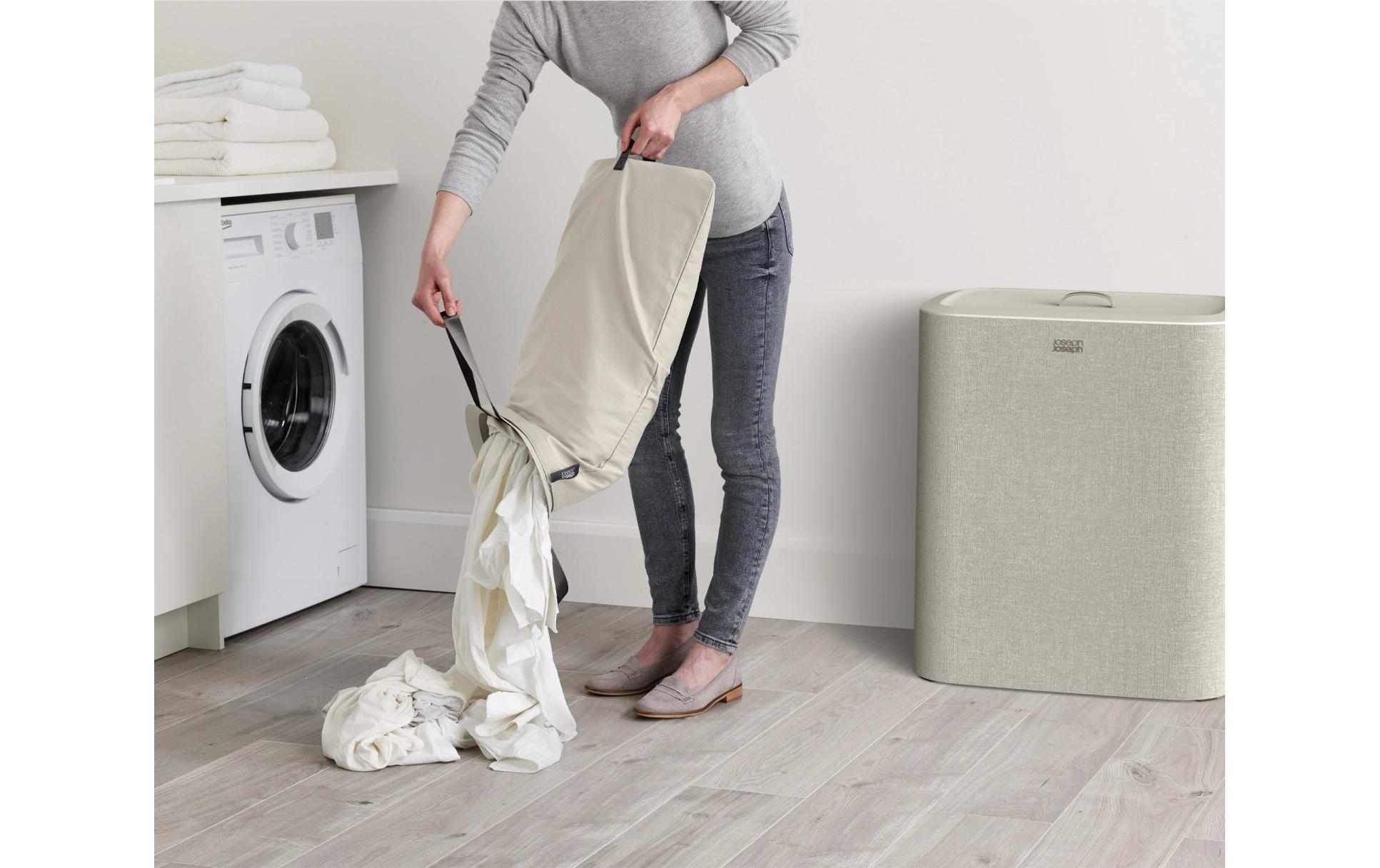 Joseph Joseph Wäschesammler Tota Trio 90 L, 3x 30 L, Ecru