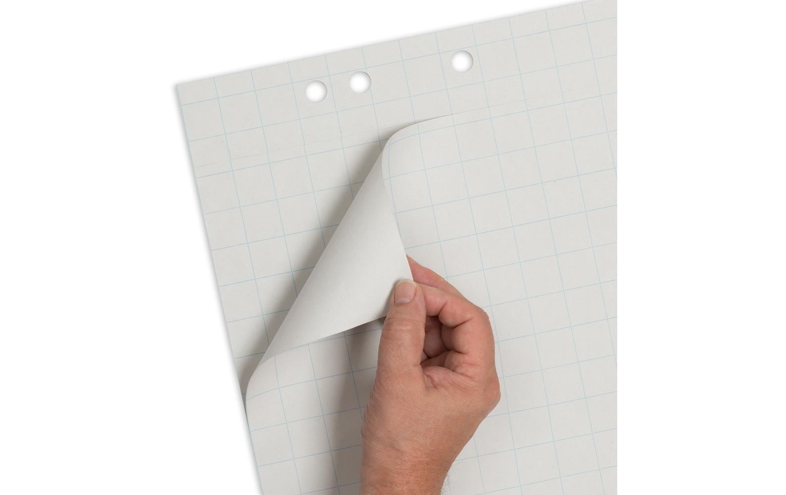 Landré Flipchart Block 65 x 98 cm, kariert, Weiss, 5 Stück