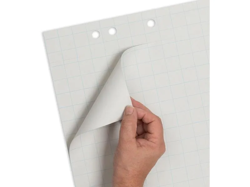 Landré Flipchart Block 65 x 98 cm, kariert, Weiss, 5 Stück Landré Flipchart Block 65 x 98 cm, kariert, Weiss, 5 Stück