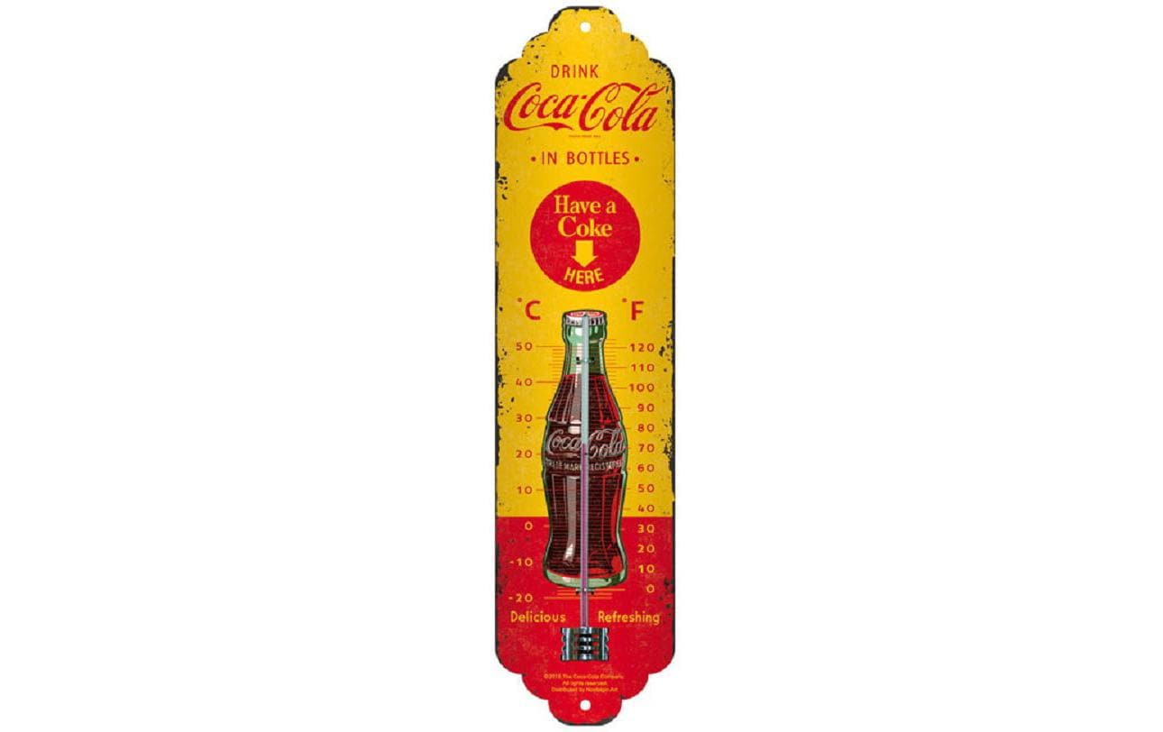 Nostalgic Art Thermometer Coca-Cola 6.5 x 28 cm Nostalgic Art Thermometer Coca-Cola 6.5 x 28 cm
